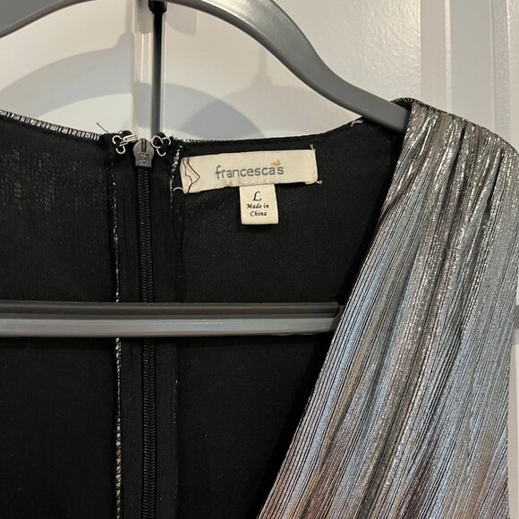 Francesca's | Silver Jumpsuit | Size Large - Picture 3 of 3